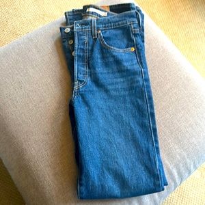 Levi rib cage bootcut jeans